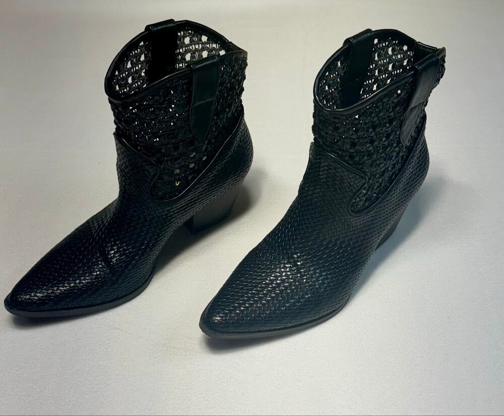 Western Whimsigoth gothic boho short bootie cowboy boots womens size 6 0036A3